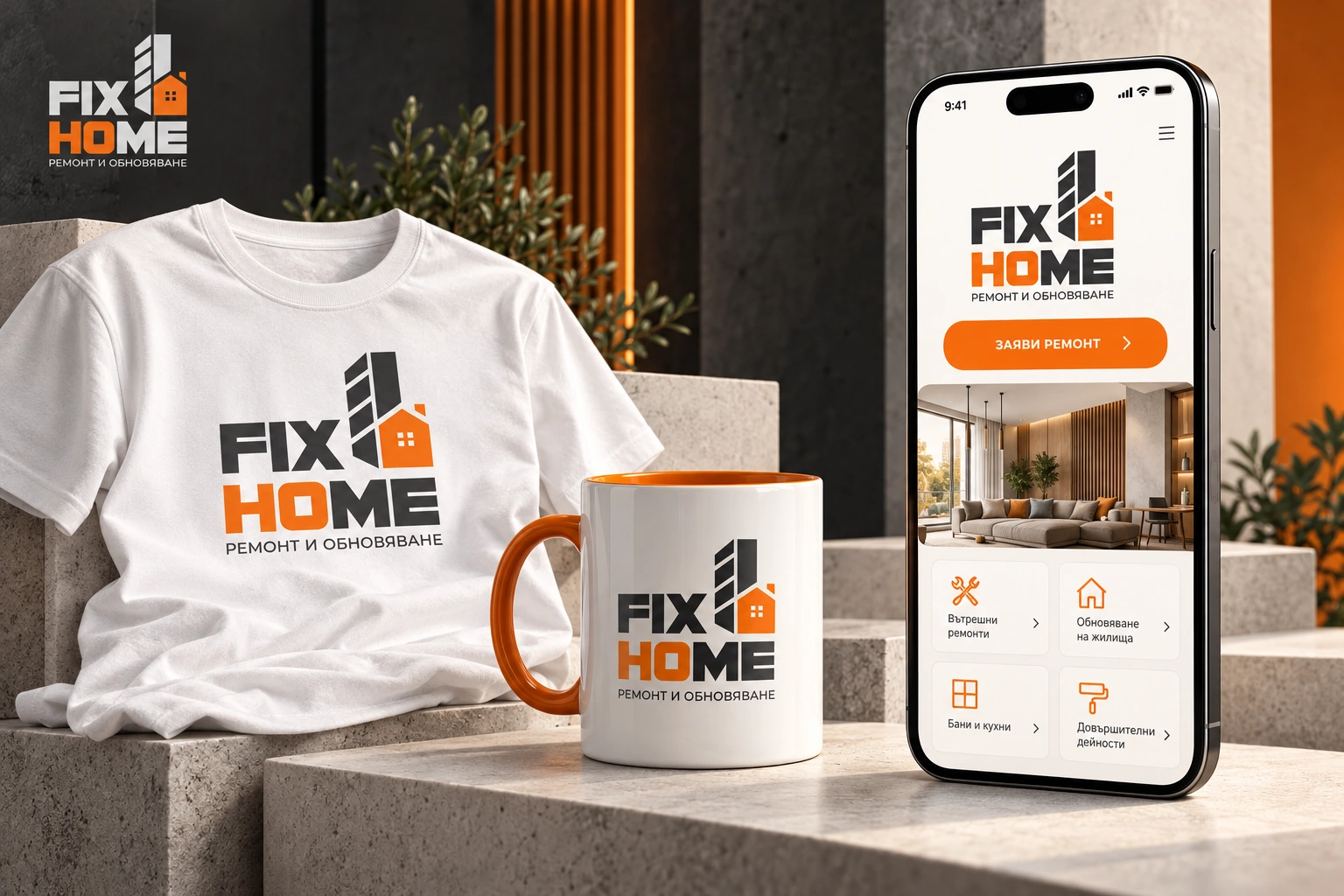 Бранд идентичност FIX HOME